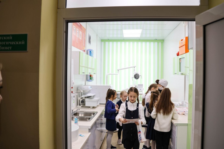 В двух новомосковских школах открыли современные стоматологические кабинеты.
